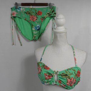 C606 Gibson Latimer Green Floral Bikini